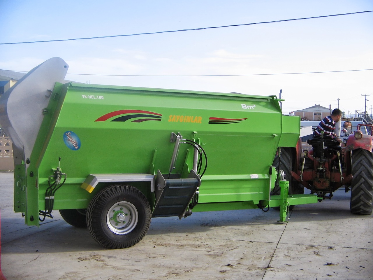 New Forage mixer wagon SAYGINLAR - Best Offer - Brand New HORIZANTAL Double Auger: picture 12