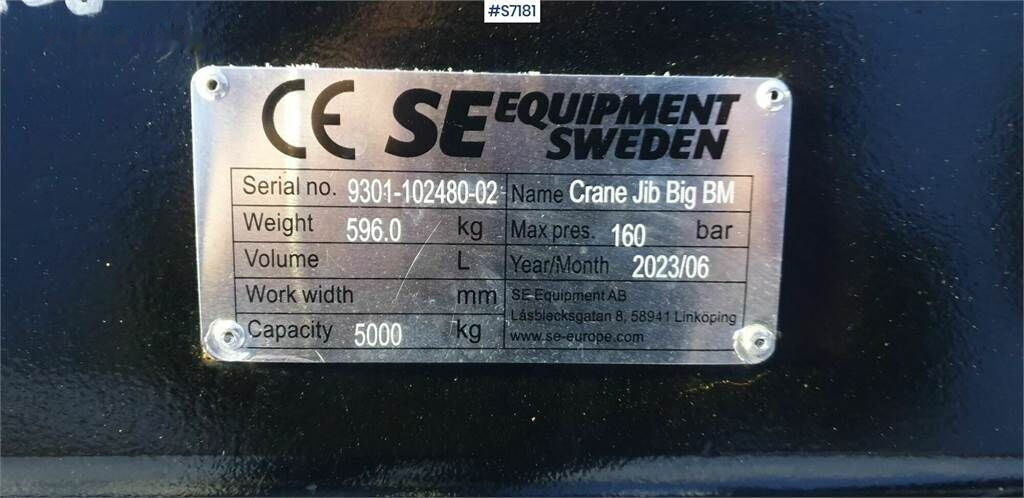Boom for Forklift SE Equipment Kranarm: picture 5