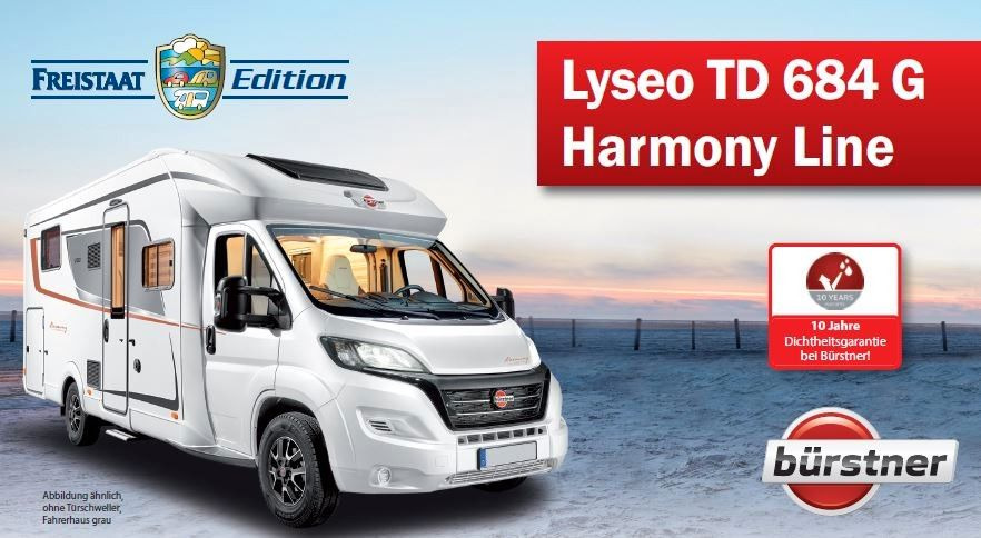 New Bürstner Lyseo TD 684 G Harmony Line FREISTAAT EDITION Semi-integrated  motorhome for sale at Truck1 USA, ID: 7466119