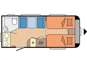 Travel trailer Hobby Excellent 460 SL Einzelbetten