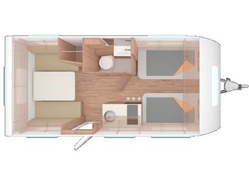 Travel trailer Weinsberg CaraCito 470 EU Auflastung auf 1500 kg