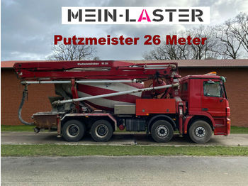 Mercedes-Benz 3244 MP2 Actros Pumi 26m Putzmeister 7 m³ 8x4  - Concrete mixer truck
