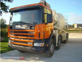 Scania 114-340/8x4 POMPOGRUSZKA 19m - Concrete mixer truck