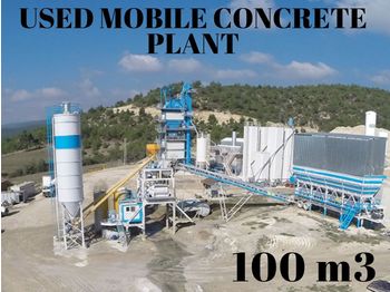 FABO USED MOBILE CONCRETE BATCHING PLANT 100 m3/h - Concrete plant