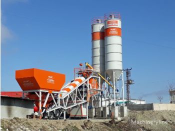 Plusmix 100 m³/hour Mobile Concrete Batching Plant - BETONYY ZAVOD - CEN - Concrete plant