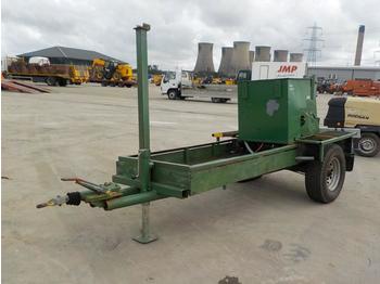  Single Axle Winch Trailer, Lister 2 Cylinder Engine - Construction equipment