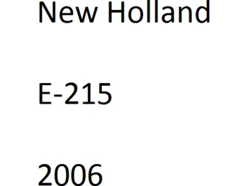 NEW HOLLAND E-215 - Crawler excavator
