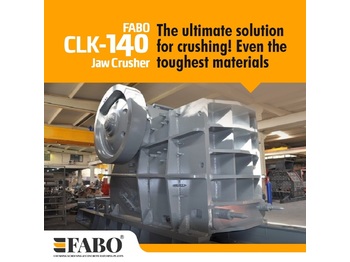 FABO CLK-140 | 320-600 TPH PRIMARY JAW CRUSHER - Crusher