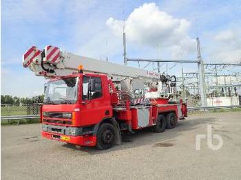 Truck with aerial platform DAF 75.300 ATI 6x2 w/1995 Bronto Skylift F24HDT: picture 1