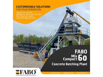New Concrete plant FABO SKIP SYSTEM CONCRETE BATCHING PLANT | 60m3/h Capacity: picture 1