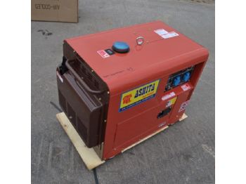  Unused Ashita AG7500D Diesel Generator, 220V - 2991-5B - Generator set