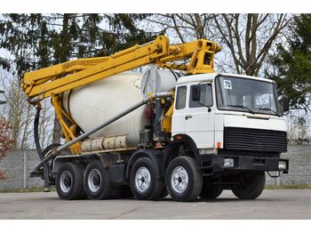 Concrete mixer truck IVECO 260E42 8x4 mixer+pump 1990: picture 1