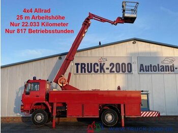 Truck with aerial platform MAN 18.280 4x4 25m Höhe Montage-Dach-Solar Reinigung: picture 1