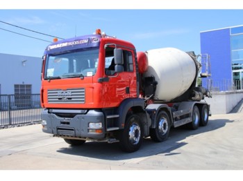 Concrete mixer truck MAN TGA 32.350 BB + BETON MIXER 9m3: picture 1
