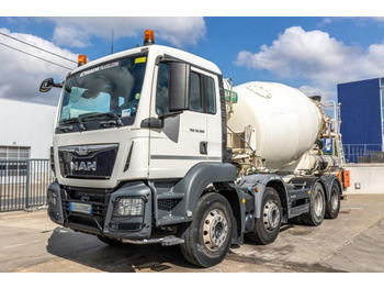 Concrete mixer truck MAN TGS 32.360 BB+E6+MIXER 9M³: picture 1