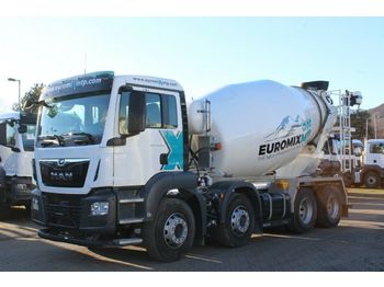 Concrete mixer truck MAN TGS 32.420 8X4 / Euromix MTP EM 9 SL Euro 6d: picture 1