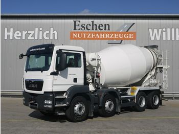 Concrete mixer truck, Truck MAN TGS 35.400 8x4 BB, Liebherr 9 m³, 5 Blattfedern: picture 1