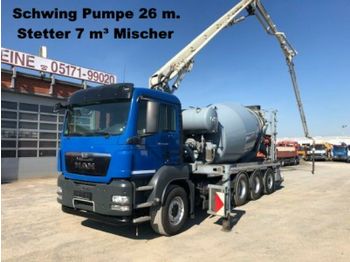 Concrete pump truck MAN TG-S 35.440 8x4 Pumi 26m, Kolbenpumpe, 1513h, To: picture 1