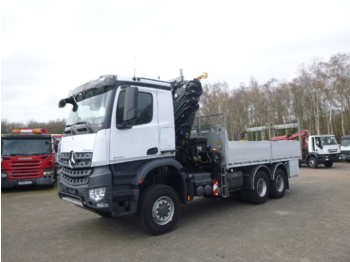 Truck with aerial platform Mercedes Arocs 3333 6x6 + Hiab XS288 EP-5 HiPro + manlift: picture 1
