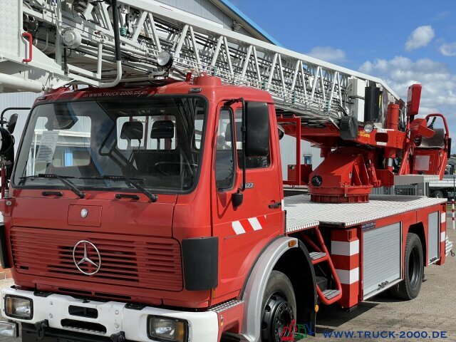 Truck with aerial platform Mercedes-Benz 1422NG Ziegler Feuerwehr Leiter 30m Rettungskorb: picture 4
