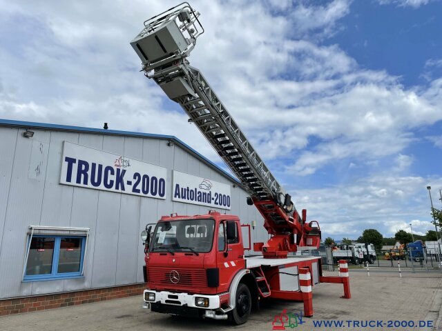 Truck with aerial platform Mercedes-Benz 1422NG Ziegler Feuerwehr Leiter 30m Rettungskorb: picture 13