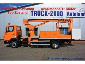 Truck with aerial platform Mercedes-Benz 814 Ruthmann 16m H-Zulassung Neuwertiger Zustand: picture 1