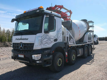 Concrete pump truck Mercedes-Benz AROCS 3243 8x4 Euro 6 PUMI Putzmeister 28-4 77 S: picture 1