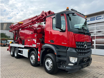 Concrete pump truck Mercedes-Benz AROCS 3243 8x4 Euro 6 Pumi SCHWING 26 m: picture 1