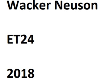 Wacker Neuson ET 24 - Mini excavator