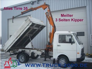 VW LT 55 3 Seiten Kipper+AtlasTirre35 faltbar 2,7t. - Mobile crane