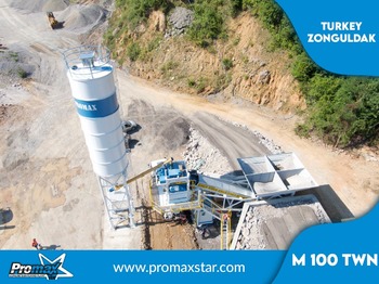 New Concrete plant PROMAX MOBILE CONCRETE BATCHING PLANT M100-TWN(100m3/h): picture 1