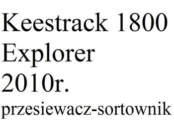 KEESTRACK 1800 Explorer - Screener