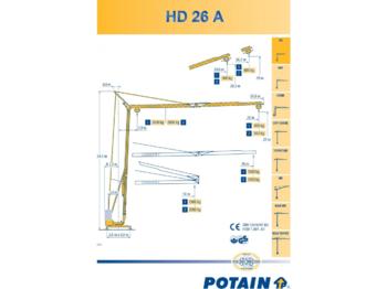 Potain HD 26 A - Tower crane