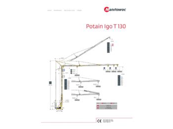 Potain IGO T 130 - Tower crane