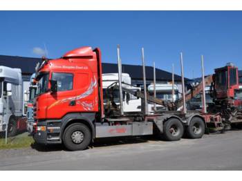 Scania R580 6X4 komplett med Loglift kran - Forestry trailer