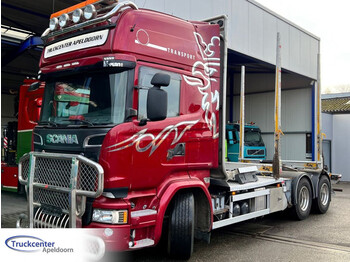 Scania R730 V8 6x4, Euro 6, Retarder, Craneframe, Bullbas, Topline, Truckcenter Apeldoorn - timber transport