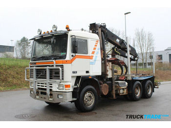 Forestry trailer Volvo F16 6x4 Holzkran: picture 1