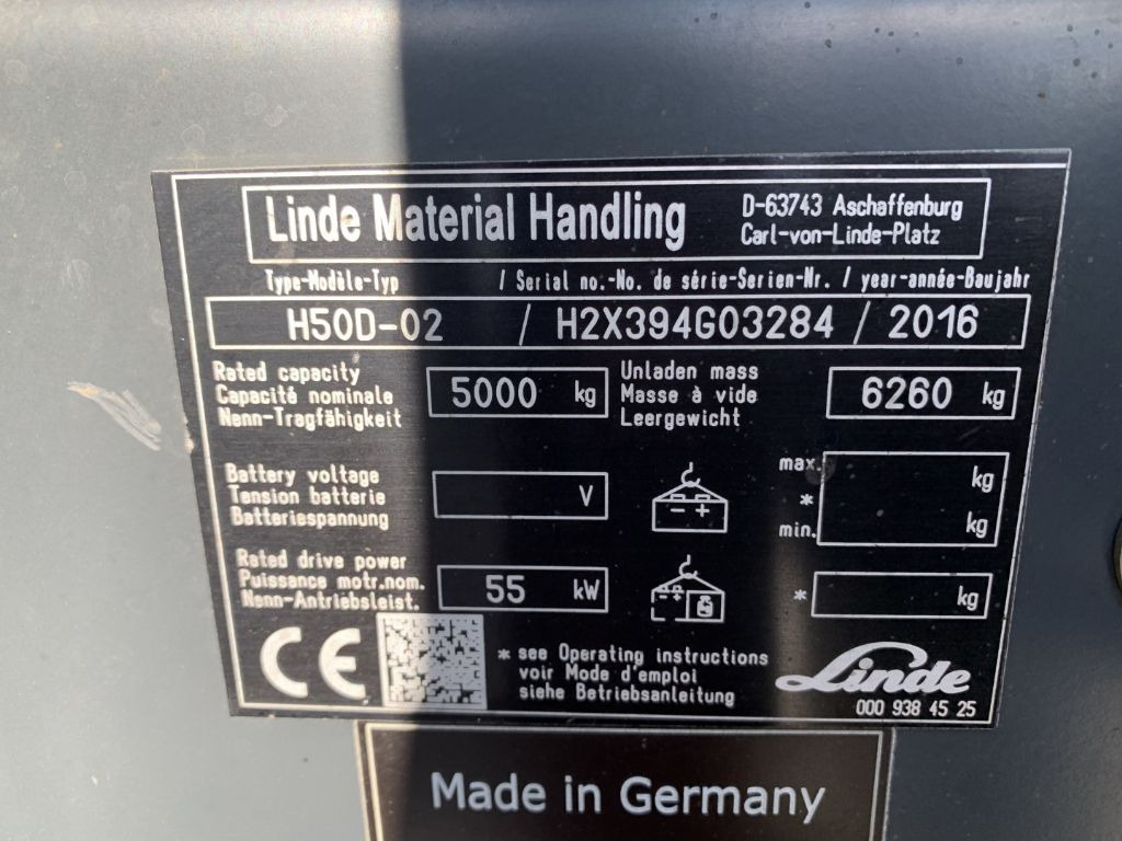 Linde H50D-02 leasing Linde H50D-02: picture 4