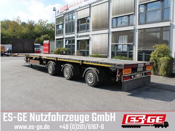 Dropside/ Flatbed semi-trailer Broshuis Megatrailer - teleskopierbar: picture 1