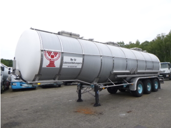 Tanker semi-trailer for transportation of chemicals Burg Chemical / Food tank inox 36 m3 / 3 comp / ADR valid 01/2021: picture 1