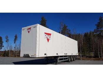 Ekeri rahtippv, 4,4m BDP 776 2-tasopuomit, uudet renkaat  - Closed box semi-trailer