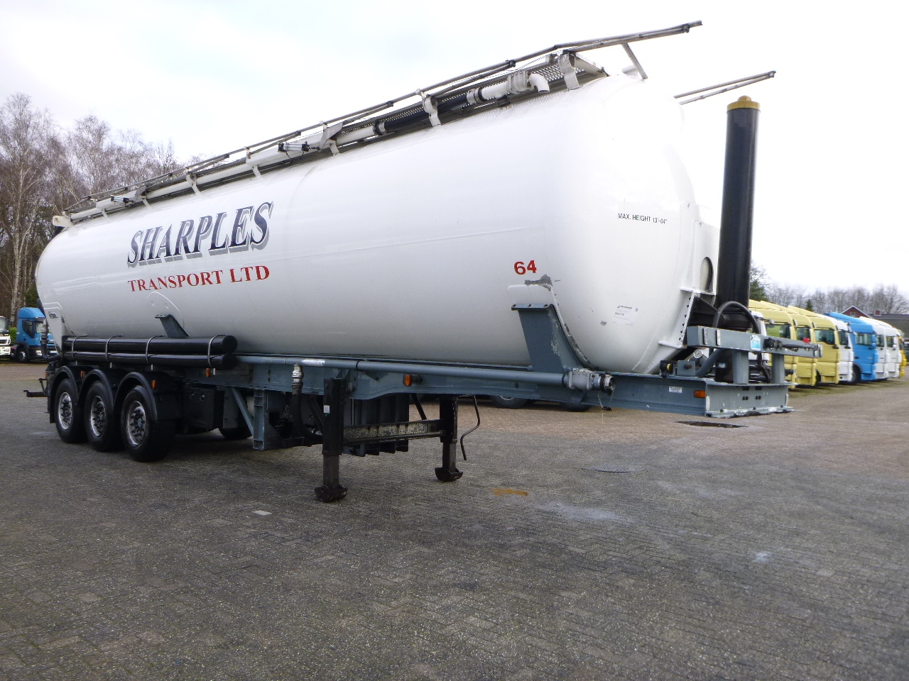 Tanker semi-trailer for transportation of flour Cobo Powder tank alu 58 m3 (tipping): picture 2