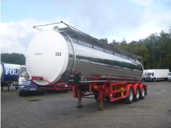 Tanker semi-trailer for transportation of chemicals Crane Fruehauf Chemical tank inox 30 m3 / 1 comp: picture 1