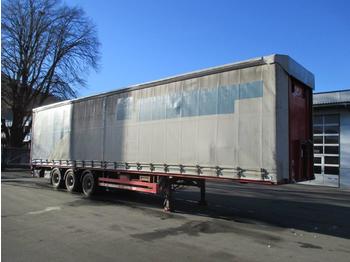 MEUSBURGER MTS 3 3 ACHS -MEGA-PRITSCHEN-SCHRÄGLADER - Curtainsider semi-trailer