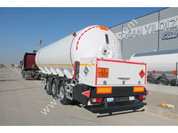 Tanker semi-trailer for transportation of gas DOĞAN YILDIZ 47 M3 LPG TANK TRAILER 12.220KG EMPTY WEIGHT: picture 1