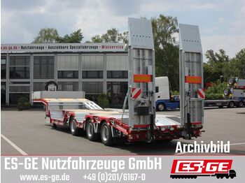 New Low loader semi-trailer ES-GE 3-Achs-Satteltieflader, Radmulden: picture 1