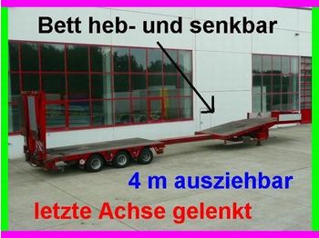 Low loader semi-trailer for transportation of heavy machinery Faymonville (B) 3 Achs Tieflader, heb und senkbares Bett: picture 1