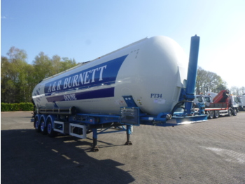 Tanker semi-trailer for transportation of flour Feldbinder Powder tank alu 60 m3 / Compressor diesel engine.: picture 2