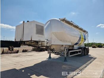 Tanker semi-trailer Feldbinder Tri Axle Cement Trailer, BPW Axles: picture 1