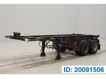 Container transporter/ Swap body semi-trailer Flandria 20 ft skelet: picture 1